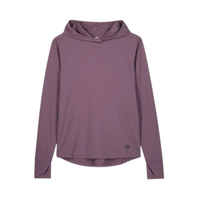Kathmandu SUN-Stopper Women's Hooded L/S Top in Storm Cloud-1